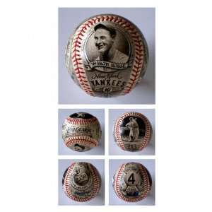   York Yankees Hand Painted Baseball   by Mike Floyd