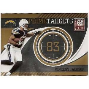   Elite Prime Targets Gold #19 Vincent Jackson /999 