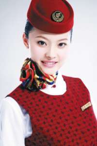 F209. China Airlines Nice and New Stewardess scarf  