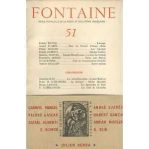  revue fontaine n° 51 collectif Books