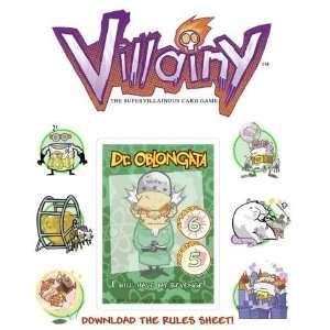  Villainy Card Game Masterminds   Dr. Oblongata Deck Toys 