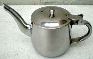 Vollrath 46310 Gooseneck 10 oz Teapot Hinged Stainless  