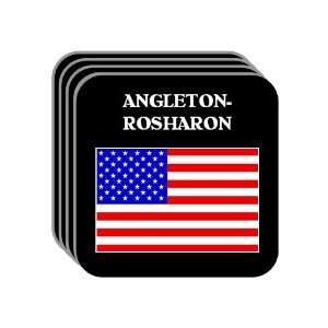  US Flag   Angleton Rosharon, Texas (TX) Set of 4 Mini 