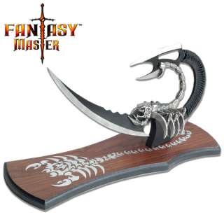 15 1/4 Inch Overall Fantasy Scorpion Dagger With Stand Chirstmas Gift 