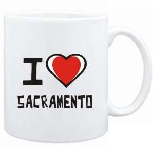 Mug White I love Sacramento  Usa Cities  Sports 