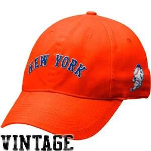 Nike New York Mets Orange Legacy 91 Cooperstown Washed Logo Swoosh 