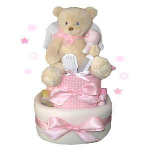   Babies 1194022 Precious Angel Girl Diaper Cake  2 Tier   Girl Baby