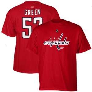  Reebok Washington Capitals Mike Green Player Name & Number 