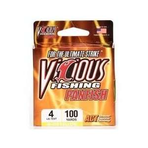 Fishing Vicious Fishing Panfish Line 100 Yards  Sports 