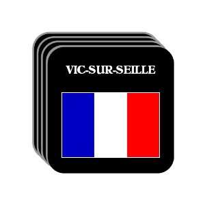  France   VIC SUR SEILLE Set of 4 Mini Mousepad Coasters 