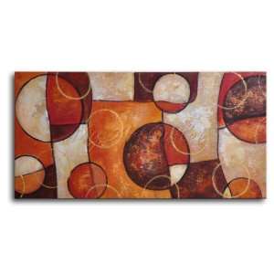 Hand Painted Modern Oil Painting Rustic marble jigsaw Canvas Wall 
