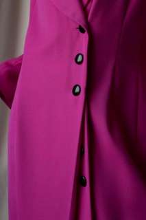 ESCADA Womens Long Hot Pink Coat Dress Jacket NEW L  