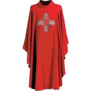  Hayes Finch Chasuble with Contemporary Cross Design 