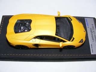   Lamborghini Aventador in Matt Midas yellow Limtd 50 pcs Alcantara