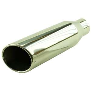   Parts 2 1/4 Weld On Stainless Steel Slanted Round Exhaust Muffler Tip