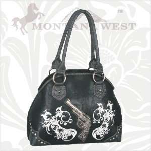  Western Concealed Handgun Handbag By Montana West Black 