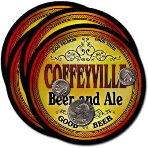 Coffeyville, KS Beer & Ale Coasters   4pk