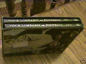 VINCE LOMBARDI ON FOOTBALL VOLUME I&II SET OF BOOKS  