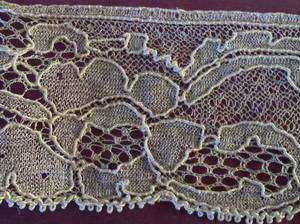 Vintage Embroidered Roses Alencon Lace Trim Dolls 3 Yards  