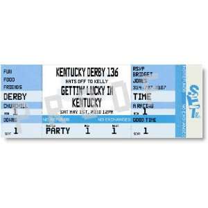  Cool Blue Kentucky Derby Race Ticket Invitations Health 