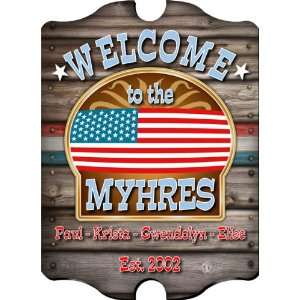 Personalized Vintage Welcome Sign
