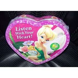 Disney Fairies Tinkerbell Tinker Bell Tink Valentine Heart Shaped Tin 