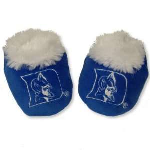  DUKE BLUE DEVILS OFFICIAL BABY BOOTIES SZ LARGE (6 9 MOS 