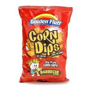  Large BBQ Corn Dips Case of 16 x 11 oz by Golden Fluff 