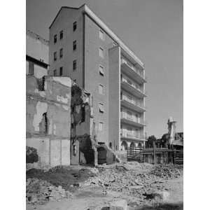  New Luxary Apartment Near Remains of a Bombed Out Building 