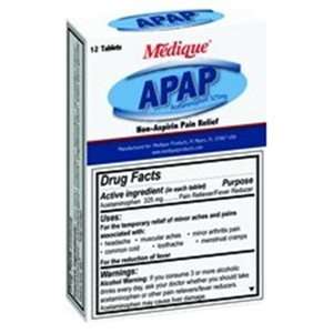  MEDIQUE APAP Pain Relief for Vendameds 12Ct, Pack of 24 