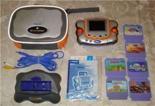 Vtech VSmile Pocket Game Lot   6 Games, Case, TV Cord Scooby Doo Care 