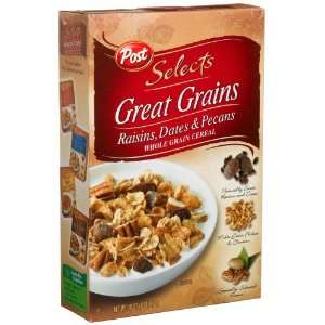 Post Selects Great Grains Raisin, Date & Pecan Cereal, 16 Ounce Boxes 