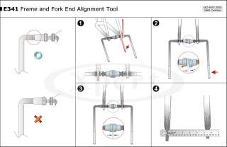 Icetoolz E341 Frame and Fork end Alignment bicycle Tool  