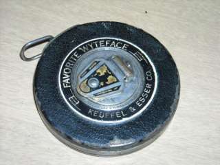 Vintage Tape Measure Keuffel Esser Favorite Wyteface 50  