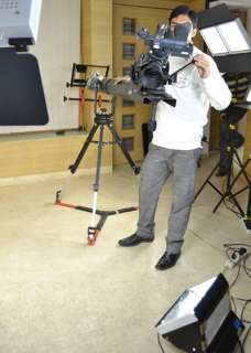 Proaim 10ft camera crane studio jib w 100mm tripod stand fr dslr hdv 