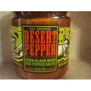 Desert Pepper Corn, Black Bean, Roasted Red Pepper Salsa [Case Count 