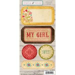  Stella & Rose Gertie Cardstock Stickers Girly Tags