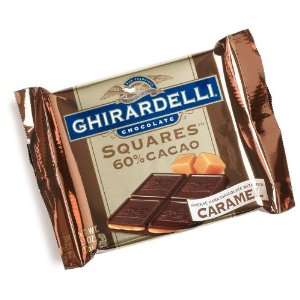 Ghirardelli Chocolate Squares 60% Cacao, Dark with Caramel, 1.3 Ounce 