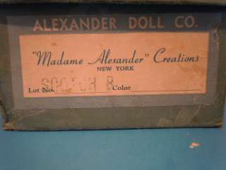 1930s Alexander 9 Scotch Boy Tagged w/Box Composition  