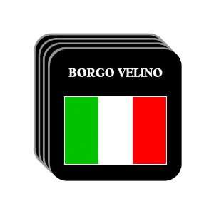  Italy   BORGO VELINO Set of 4 Mini Mousepad Coasters 