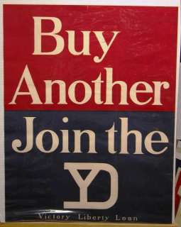 ORIGINAL WWI POSTER BUY ANOTHER JOIN THE VICTORY LOAN  
