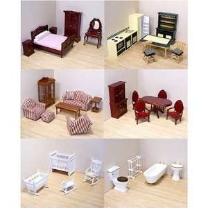 Melissa & Doug Victorian Dollhouse Furniture Bundle 000772046909 