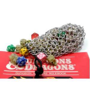   Tangled Metal Large Aluminum Chainmail Dice Bag Pouch Toys & Games