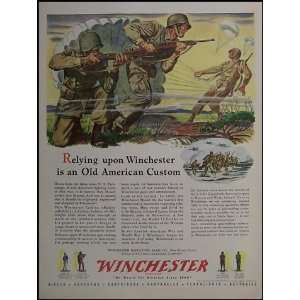  1940s Winchester Vintage Magazine Ad 