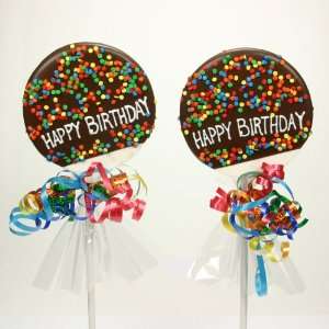 Golda & I Chocolatier Happy Birthday Lolly Crispy, 3.5 Ounce 