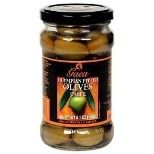 GAEA OLIVES PITTED, Size 5.1 Oz (pack of 8)  Grocery 