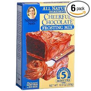 Naturally Nora Cheerful Chocolate Frosting Mix, 10.9 Ounce Boxes (Pack 