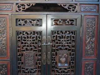 Vintage Chinese FuJain Carving Foyer Altar Cabinet Shoes Chest ss842 