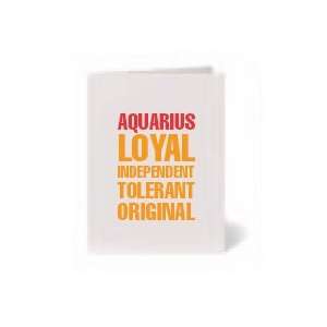  Star Sign Card  Aquarius