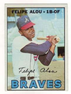 FELIPE ALOU 1967 Topps Baseball # 530 Atlanta Braves  
